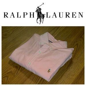 (Choose 3 for $75) Ralph Lauren Custom Fit pink dress shirt